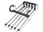 5-pair pull-out wardrobe trouser rack
