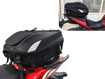 Motorbike backpack motorbike helmet waterproof bag pannier seat 2in1