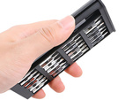 Precision screwdriver bit set magnetic bits 24 bits + case