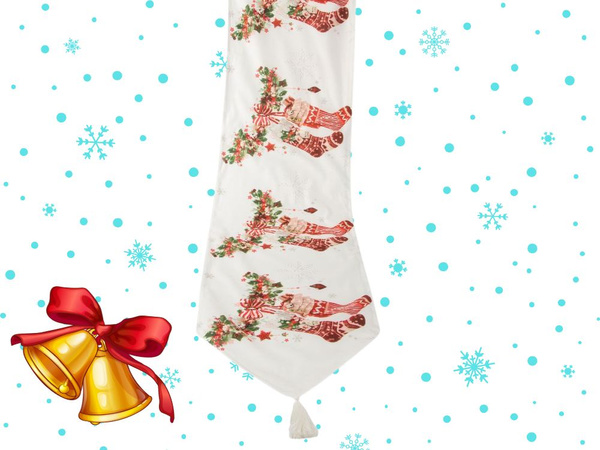 Christmas table runner for christmas eve 205x35cm