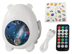 Projecteur bear night light led laser projector universal remote control