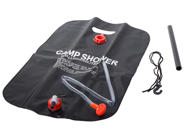 Duș de camping încălzit solar 20l