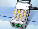 Fast battery charger for aa and aaa finger batteries automatic