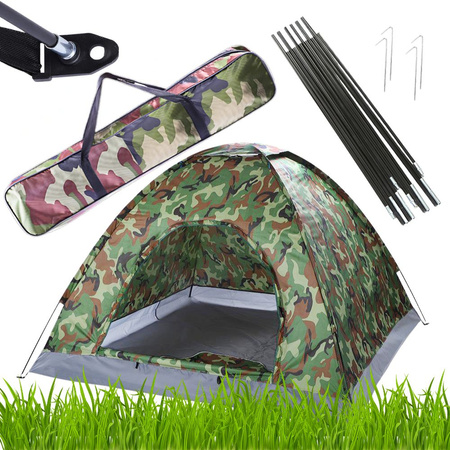 Tienda camping moro xxl 2-3 personas tienda turista con mosquitera bolsa