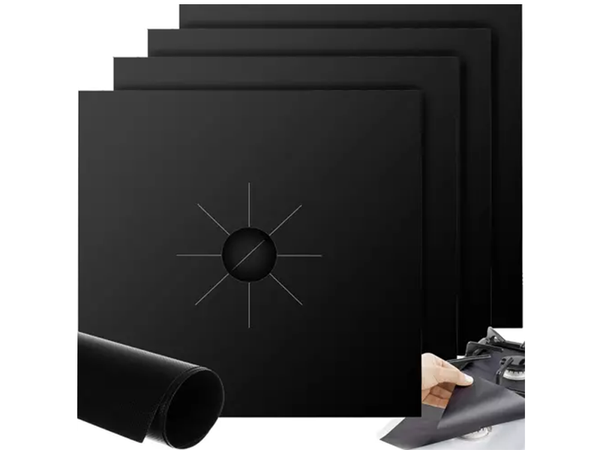 Zaščitna podloga za gorilnike za plinske štedilnike komplet 4 podlog