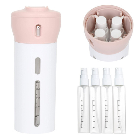 Travel organizer for cosmetics liquid dispenser