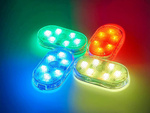 6 led lámpa rgb autós belső világítás vezeték nélküli kiegészítés