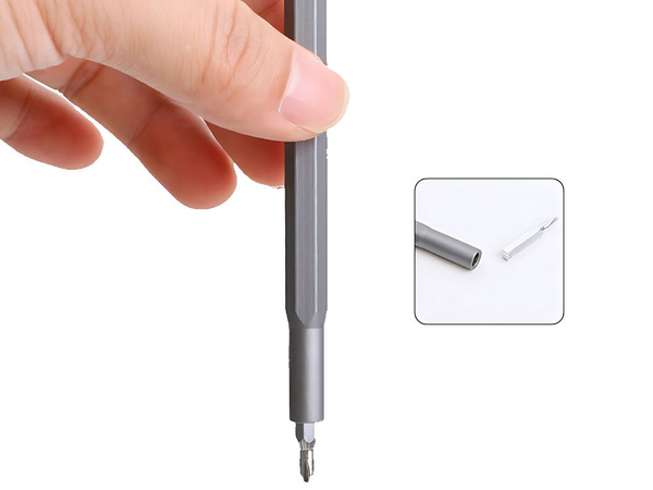 Präzisionsschraubendreher-bitsatz magnetische bits 24 bits + koffer