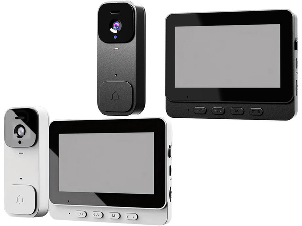 Vidéophone sans fil pour portail et porte avec vision nocturne