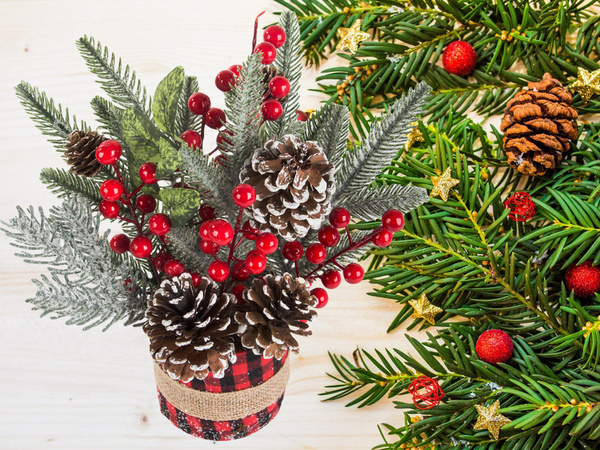 Vianočný stolový centrálny prvok stolová dekorácia vianočná stolová dekorácia