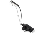 Luz de lectura de libros luz nocturna usb con clip saludable para los ojos 9 led