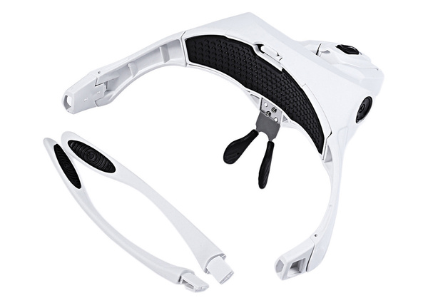 LUPA NA GŁOWĘ CZOŁOWA OKULARY Z DIODAMI 2 LED 3.5x