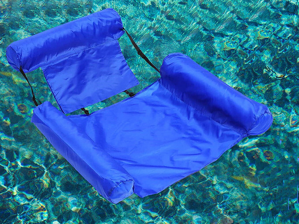 Colchoneta hinchable silla de natación agua piscina tumbona flotador
