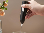 Espumador de leche para café, batidora manual, mini batidora eléctrica, 3 modos