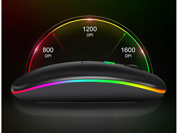 Slim 2.4 ghz bluetooth control optical mouse pentru pc laptops