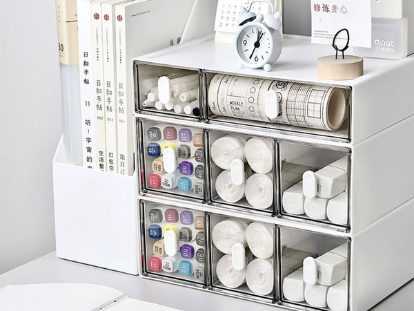 Armario organizador de escritorio estantes para cosmeticos especias cajones