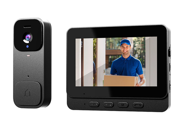 Vidéophone sans fil pour portail et porte avec vision nocturne