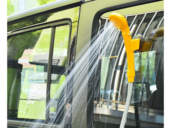 Turista zuhany 12v autó hordozható kemping szivattyú