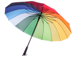 Grosser regenschirm regenbogen regenschirm stabil automatisch