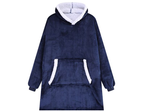 Meleg meleg pulóver oversize takaró xxl 2in1 vastag szőrme puha kapucnis köpeny