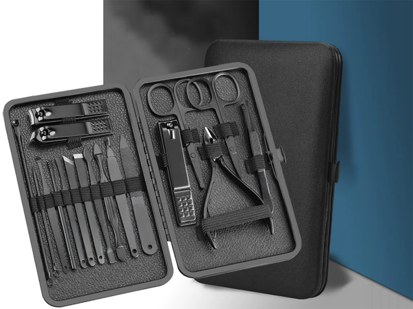 Set de uñas estuche de manicura pedicura estuche alicates 18 piezas