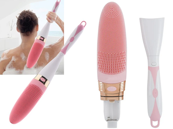 Silicone back massager brush