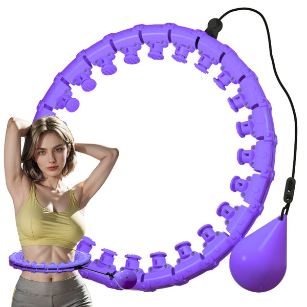Vážený hula hoop pre cvičenia na chudnutie nastaviteľný masážny obruč