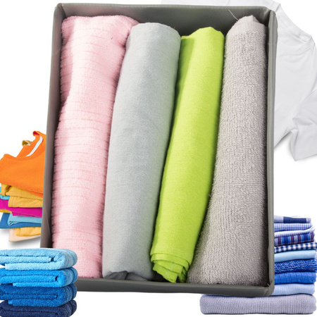 Clothes organiser underwear for wardrobe drawer grey universal