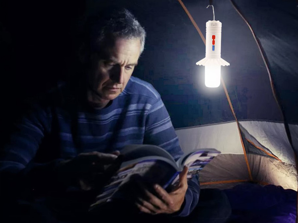 Potovalna lahka kamping svetilka večnamenska powerbank vodila šotor