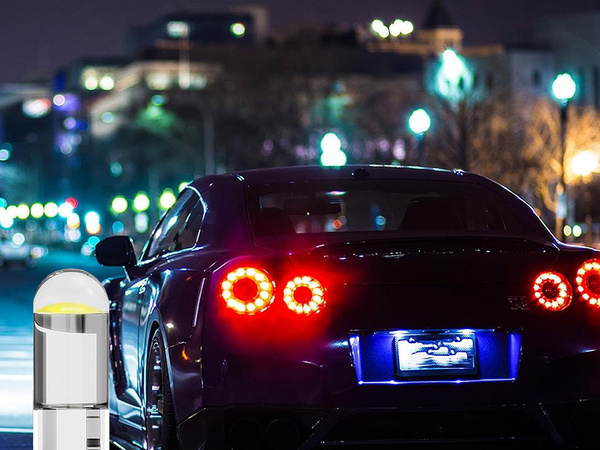 W5w t10 white cristalic led car light 2 kosa component