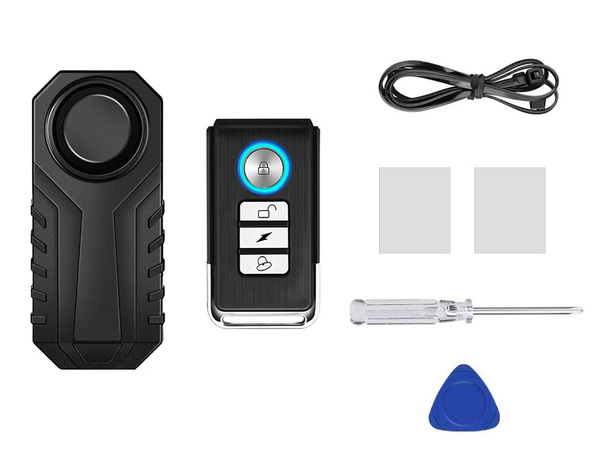 Hlasitý alarm pro motorku proti krádeži houkačka dálkové ovládání