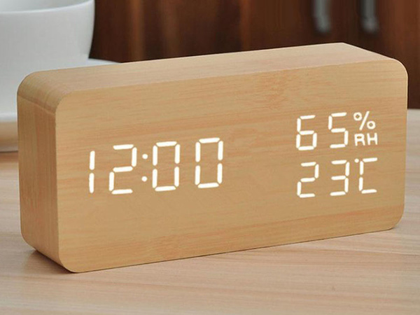Elektronska budilka termometer higrometer usb