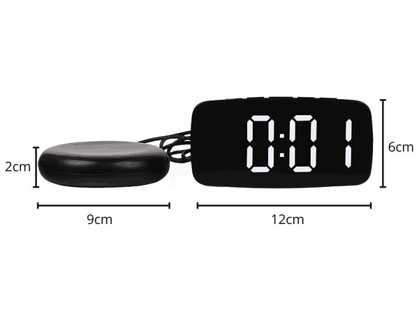 Elektroninis žadintuvas su vibraciniu kilimėliu led skaitmeninis tinklo žadintuvas