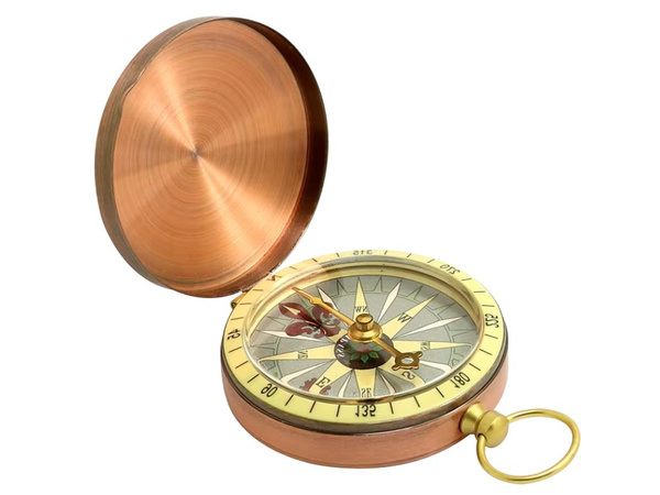 Compass metal compass pocket tourist lockable magnetic army