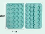 Silikonska forma za led 3D srce, kroglice, diamantne oblike za pijače