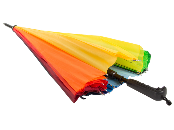 Grosser regenschirm regenbogen regenschirm stabil automatisch