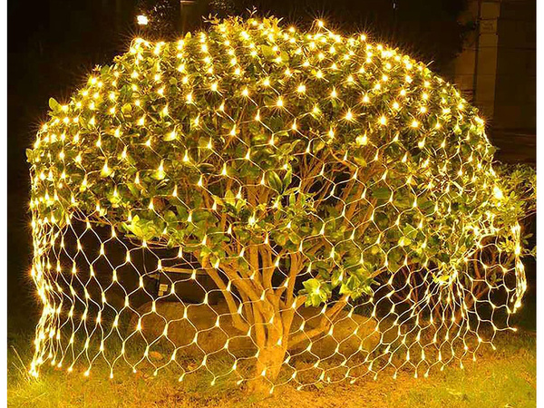 rideau lumineux 160LED lumières de Noël USB PILOT BLANC 2X2.6m