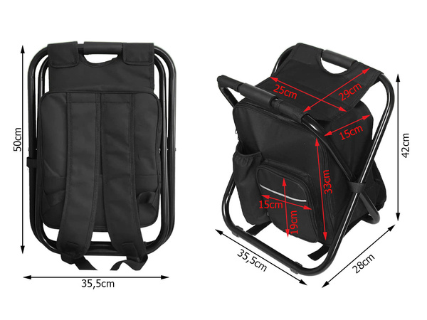 Fishing chair with backpack folding bag 3in1