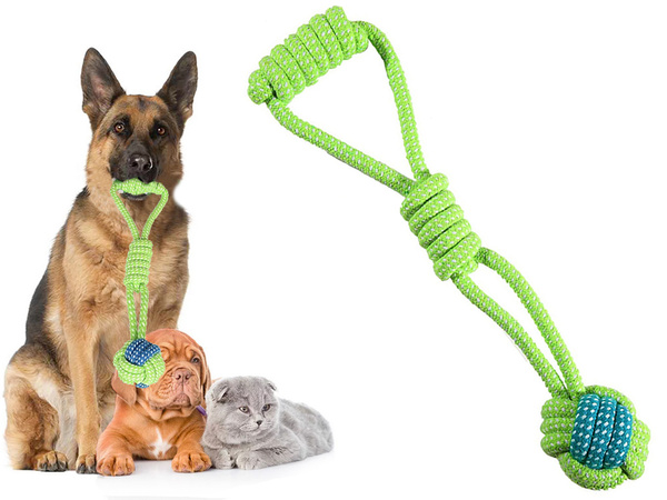 Dog toy chew tug rope strong long