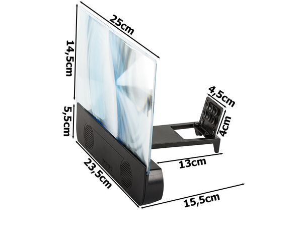 Loupe écran de visualisation téléphone haut-parleur bt