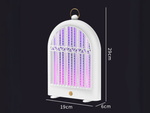 Elektrická led insekticídna lampa uv pre komáre muchy prívesok 2 usb režimy