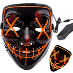 Luminous led mask halloween party purge
