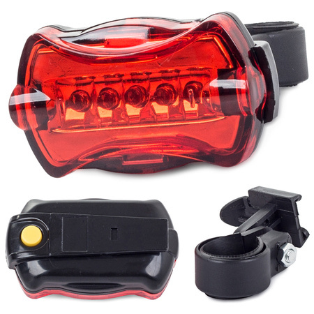 Rear bicycle light rear 5 led