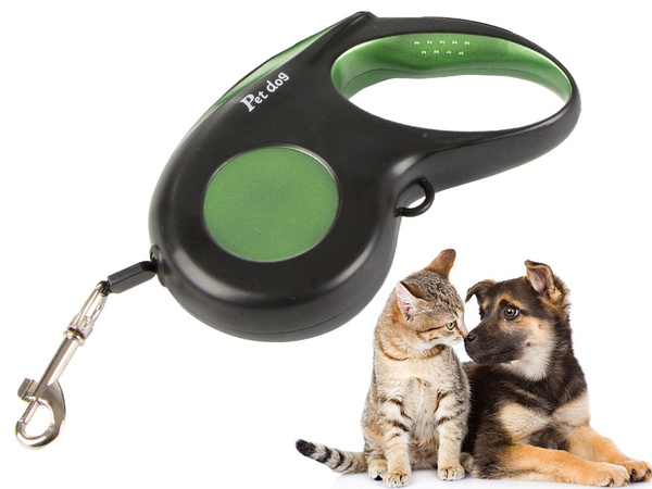 Lanyard automatique avec bloc de verrouillage pour chiens longue ligne 5m 15kg