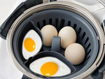 Inserto para cocinar huevos para robot de cocina 2 en 1 para 6 huevos cesta