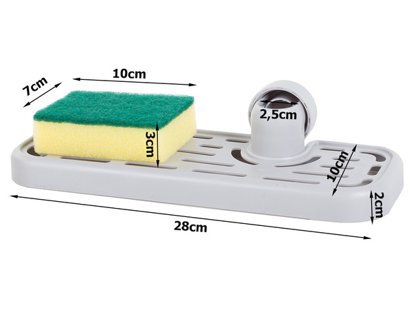 Kriauklės organizatorius virtuvės krepšelis čiaupo lentyna