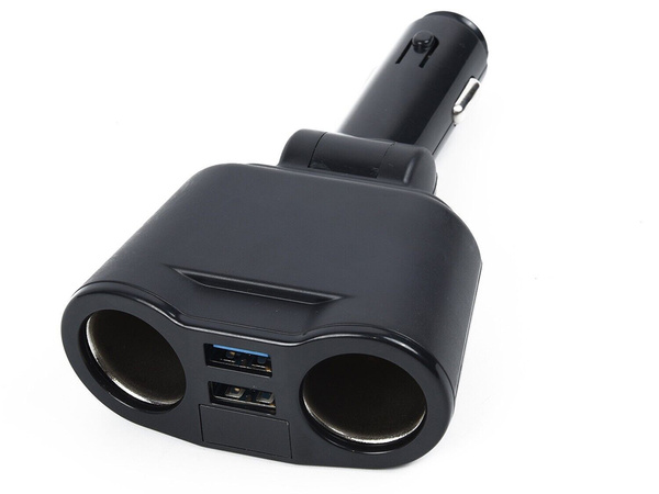 Cigarešu aizdedzinātāja sadalītājs lādētājs 2 usb
