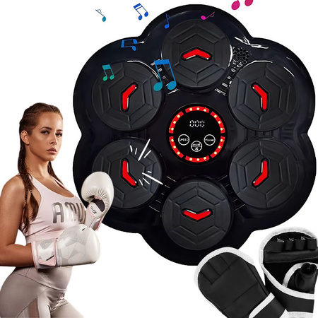 Boxing shield trainer music bluetooth usb c + gants de boxe