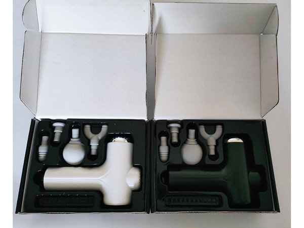 Pistola de masaje espalda cuerpo pierna masajeador fuerte pistola de masaje 4 puntas