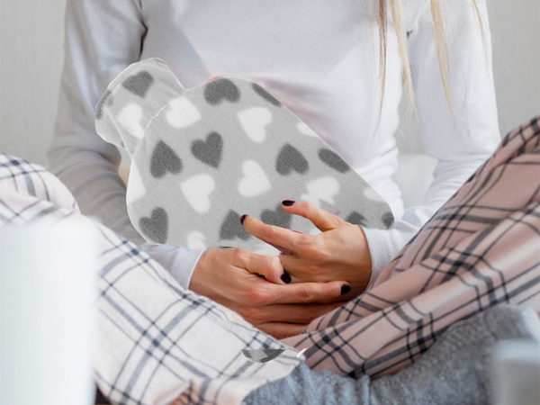 Thermowärmer in einer hülle gummi-bauchwärmer mit weicher einlage